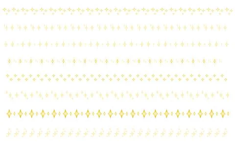 A line set of celestial bodies with star motifs. Stock Illustration