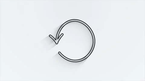 Line shadow Icon arrows for text Animation on empty background. Motion graphics. Vídeos de archivo 153871715