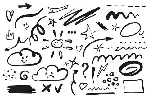 Line Shape Marker Stock Illustration