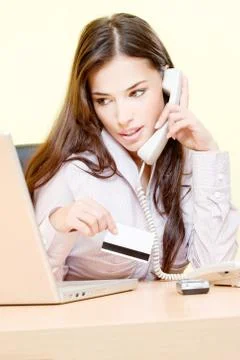 On line shopper Stock Photos