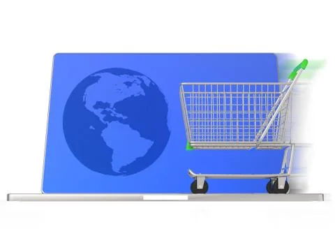 On line shopping concept Stock Illustration