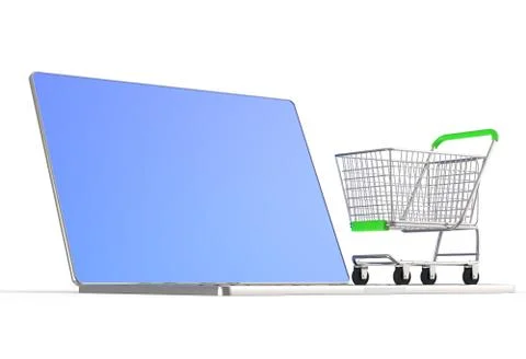 On line shopping concept Stock Illustration