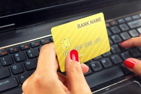 On line shopping. Stock Photos