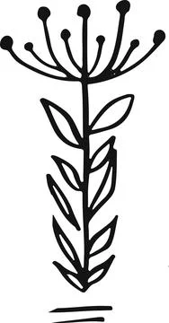 Line sketch bundle silhouette vector Illustrazione stock