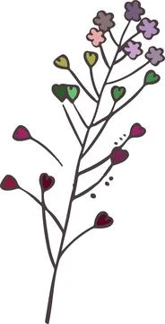 Line sketch bundle silhouette vector Stock Illustration