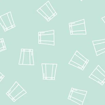 A line skirt line vector seamless pattern Illustrazione stock