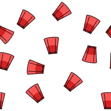 A line skirt vector seamless pattern Illustrazione stock