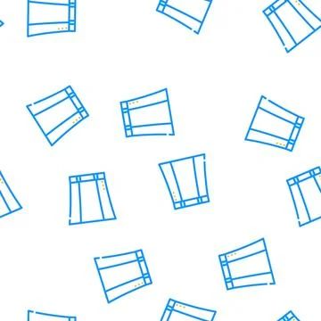 A line skirt vector seamless pattern Stock Illustration