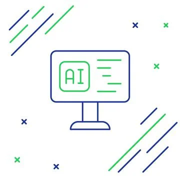 Line Software, web developer programming code icon isolated on white background Stock Illustration