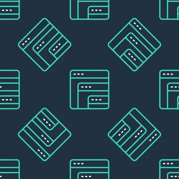 Line Software, web developer programming code icon isolated seamless pattern on Illustrazione stock