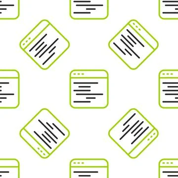 Line Software, web developer programming code icon isolated seamless pattern  Illustrazione stock