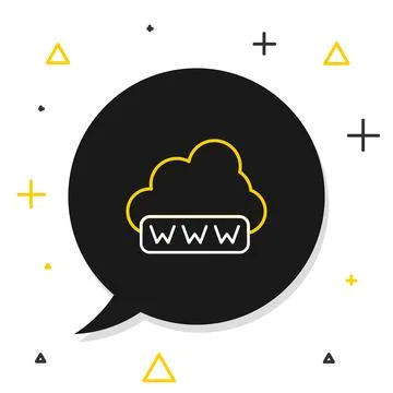 Line Software, web development, programming concept icon isolated on white Illustration