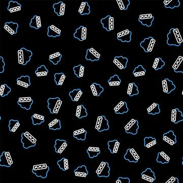 Line Software, web development, programming concept icon isolated seamless Stock Illustration