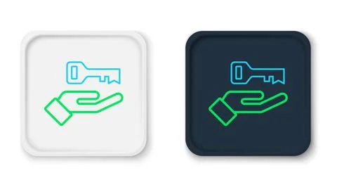 Line Solution to the problem in psychology icon isolated on white background Stockillustratie