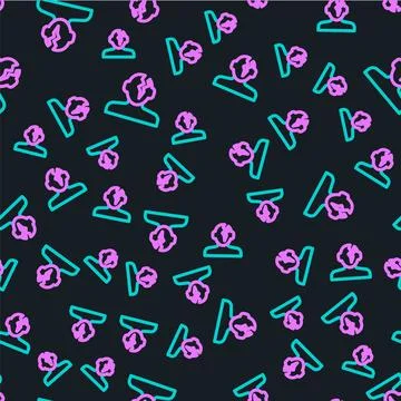 Line Solution to the problem in psychology icon isolated seamless pattern on Illustrazione stock