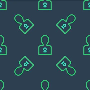 Line Solution to the problem in psychology icon isolated seamless pattern on Stock Illustration