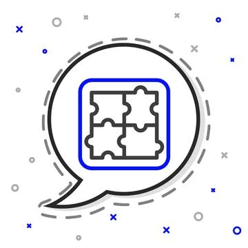 Line Solution to the problem in psychology icon isolated on white background イラスト素材