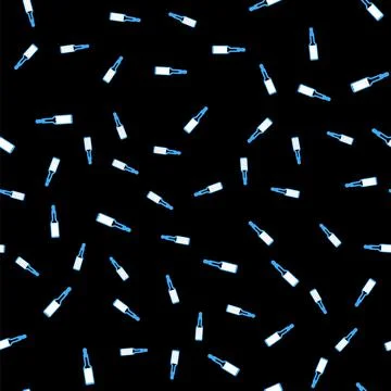 Line Spanking paddle icon isolated seamless pattern on black background. Fetish 스톡 일러스트