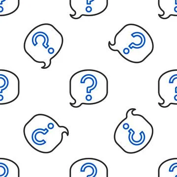 Line Speech bubble chat icon isolated seamless pattern on white background 스톡 일러스트
