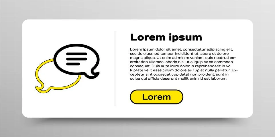 Line Speech bubble chat icon isolated on white background. Message icon. Co.. Stock Illustration