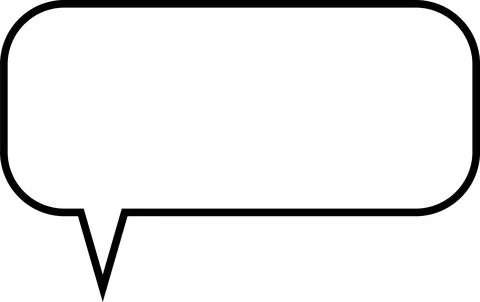 Line Speech Bubble. Talk bubble. Speak bubble text, chatting box, Empty mes.. Stock Illustration