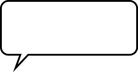 Line Speech Bubble. Talk bubble. Speak bubble text, chatting box, Empty mes.. Stock Illustration