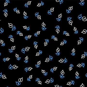 Line Speech bubbles with Question and Exclamation icon isolated seamless pattern 스톡 일러스트