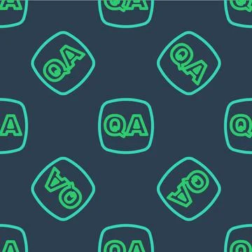 Line Speech bubbles with Question and Answer icon isolated seamless pattern on Stock Illustration