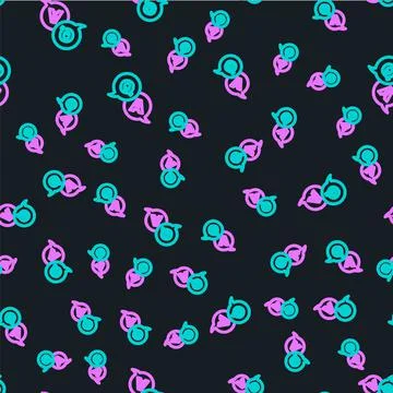 Line Speech bubbles with Question and Answer icon isolated seamless pattern on 스톡 일러스트