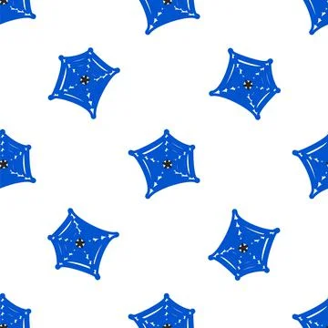 Line Spider web icon isolated seamless pattern on white background. Cobweb sign Stock Illustration