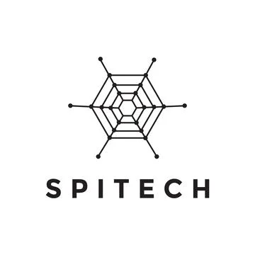 Line spider web technology logo design vector graphic symbol icon illustrat.. イラスト素材