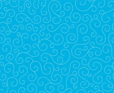 Line spiral abstract seamless pattern background.Curl ornament floral endless Stock Illustration