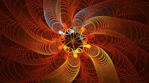 Line spiral Stock Footage