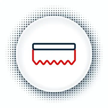 Line Sponge icon isolated on white background. Wisp of bast for washing dis.. Stock Illustration