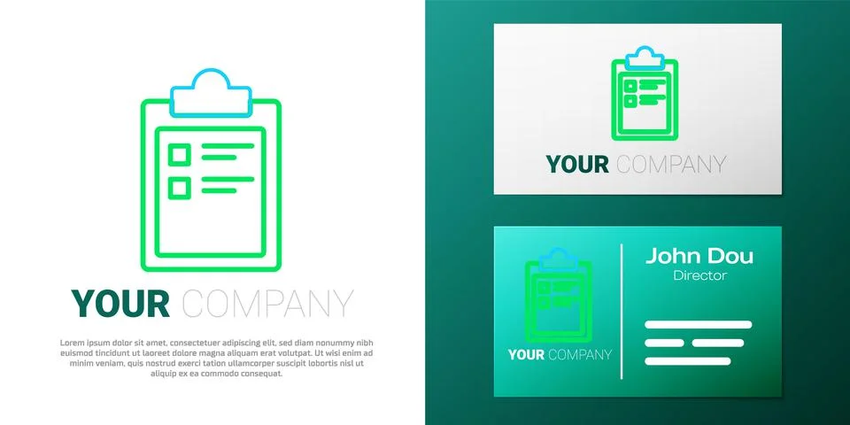 Line Sport training program or fitness plan icon isolated on white background Stockillustratie