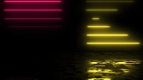 Line stack of two different colors in reflection. Clubbing ray data transfe.. Stock Illustration