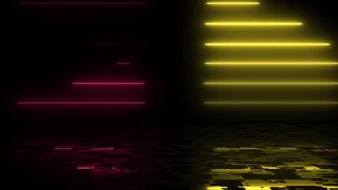 Line stack of two different colors in reflection. Clubbing ray data transfe.. Stock Illustration