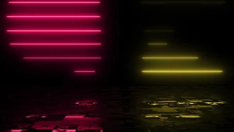 Line stack of two different colors in reflection. Clubbing ray data transfe.. Stock Illustration