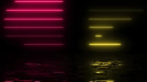 Line stack of two different colors in reflection. Clubbing ray data transfe.. Stock Illustration