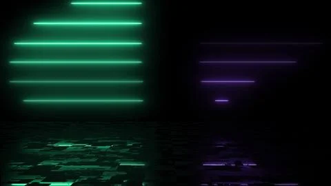 Line stack of two different colors in reflection. Clubbing ray data transfe.. Stock Illustration