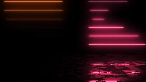 Line stack of two different colors in reflection. Clubbing ray data transfe.. Stock Illustration