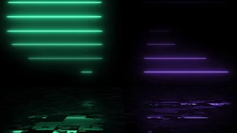 Line stack of two different colors in reflection. Clubbing ray data transfe.. Stock Illustration