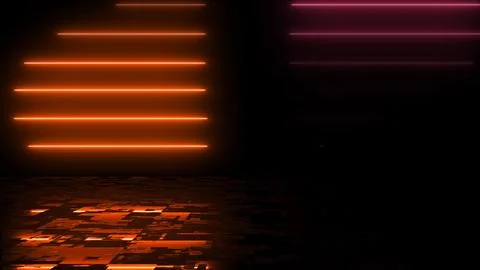 Line stack of two different colors in reflection. Clubbing ray data transfe.. Stock Illustration