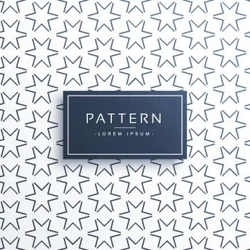Line star pattern background design Illustrazione stock