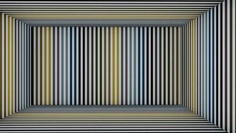 Line Stripes cube room. Stock Footage 265518711