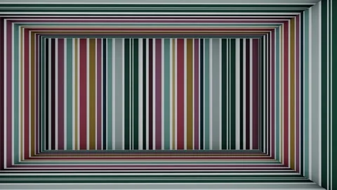 Line Stripes cube room. Stock Footage 265518886