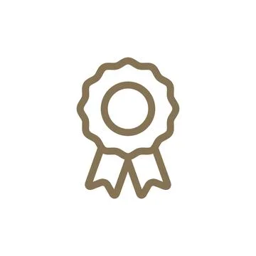 Line style award design. Vector symbol Stock Illustration