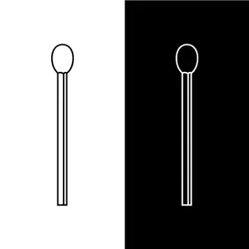 Line style icon of a match. Clean and modern vector illustration for design,  Stock Illustration