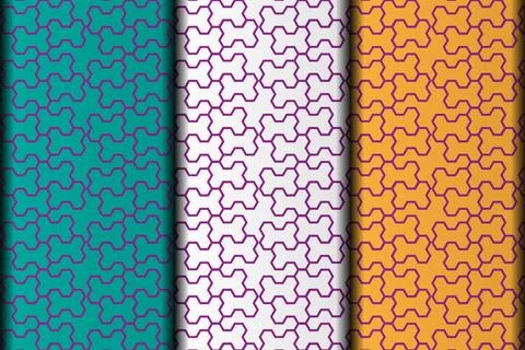 Line style vector eps seamless pattern design. Stock Illustration