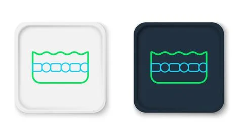 Line Swimming pool icon isolated on white background. Colorful outline conc.. Stock Illustration
